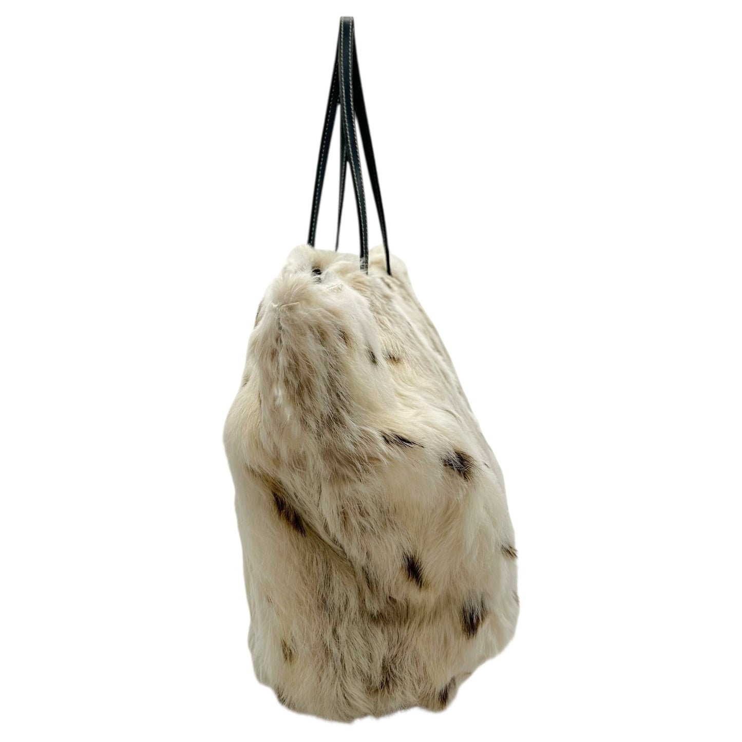 Fendi 'Lynx' Dyed Rabbit Fur Tote Bag