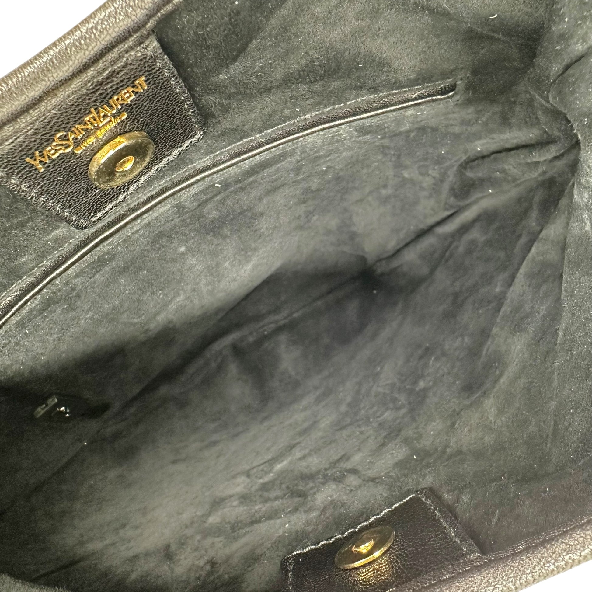 Yves Saint Laurent by Tom Ford Black Leather St. Tropez Bag - Outfit Repeater