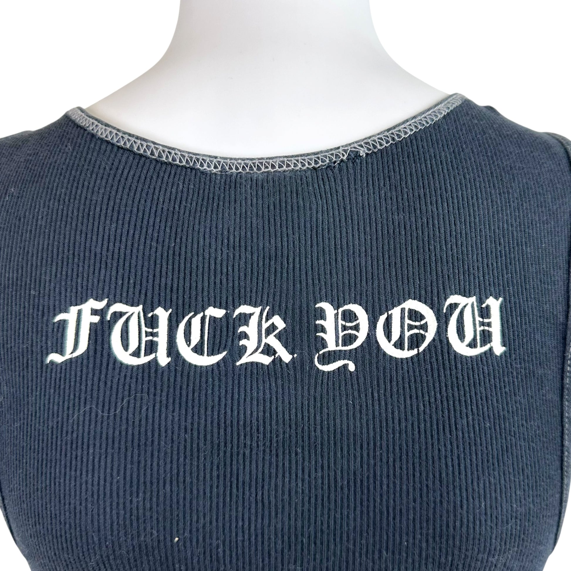 Chrome Hearts Black Cross Logo Tank Top