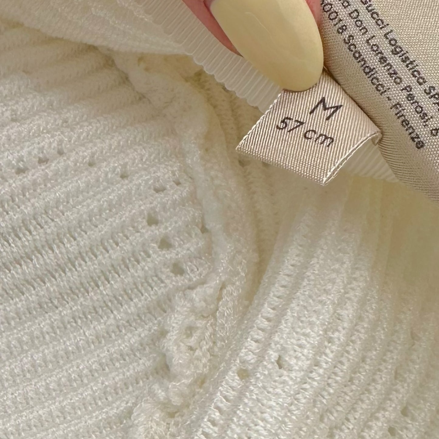 Gucci White Monogram Knit Bucket Hat