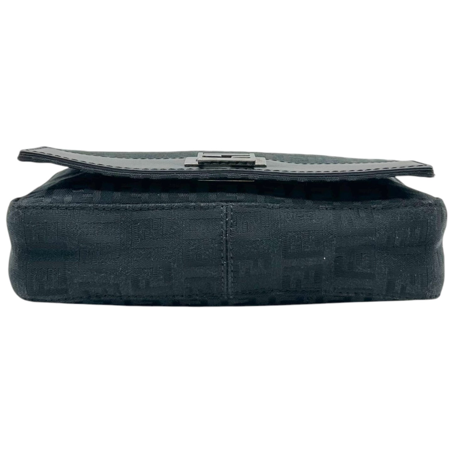 Fendi Mini Shoulder Bag Black Zucchino Monogram