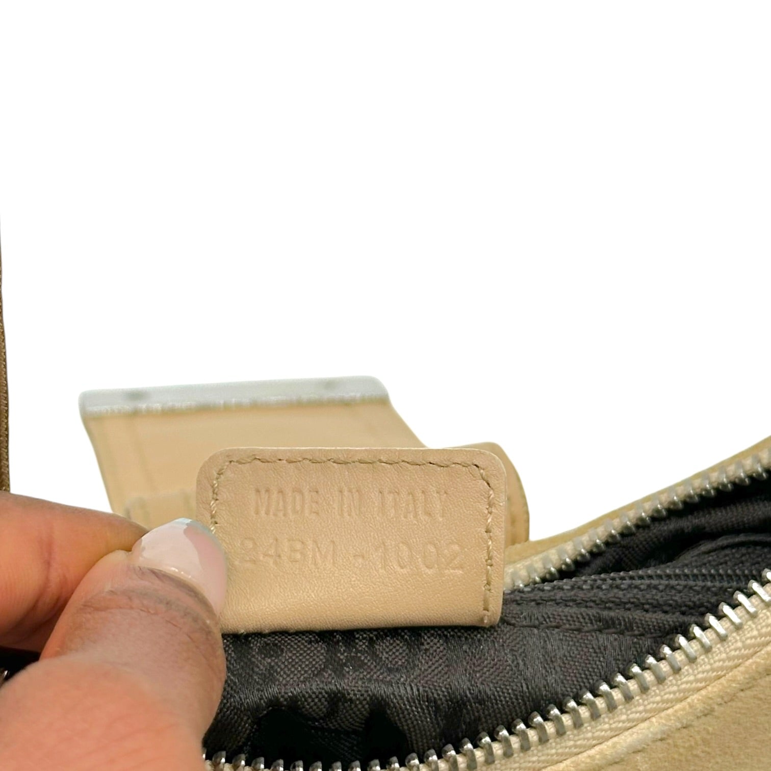 Christian Dior Tan Suede Lace Up Shoulder Bag