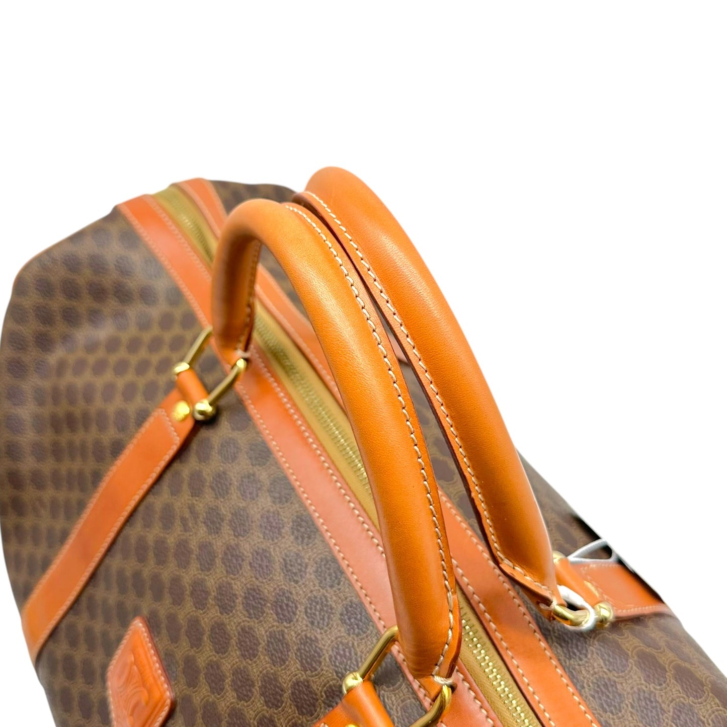 Celine Brown Triomphe Monogram Small Duffle Bag