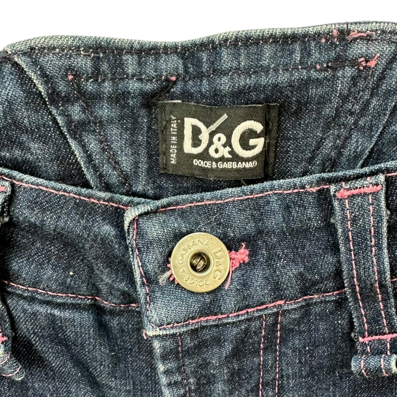 D&G Dolce & Gabbana Buckle Back Jeans