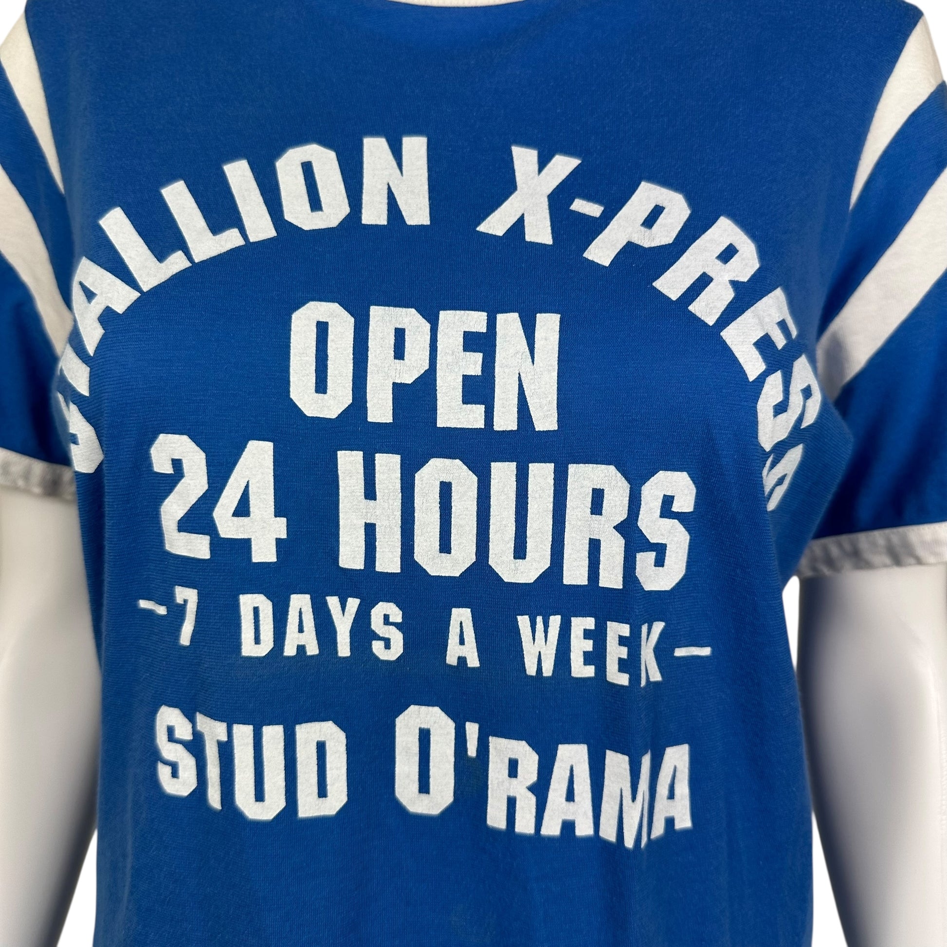 D&G Dolce & Gabbana Blue Stallion X-Press Graphic T-Shirt - Outfit Repeater