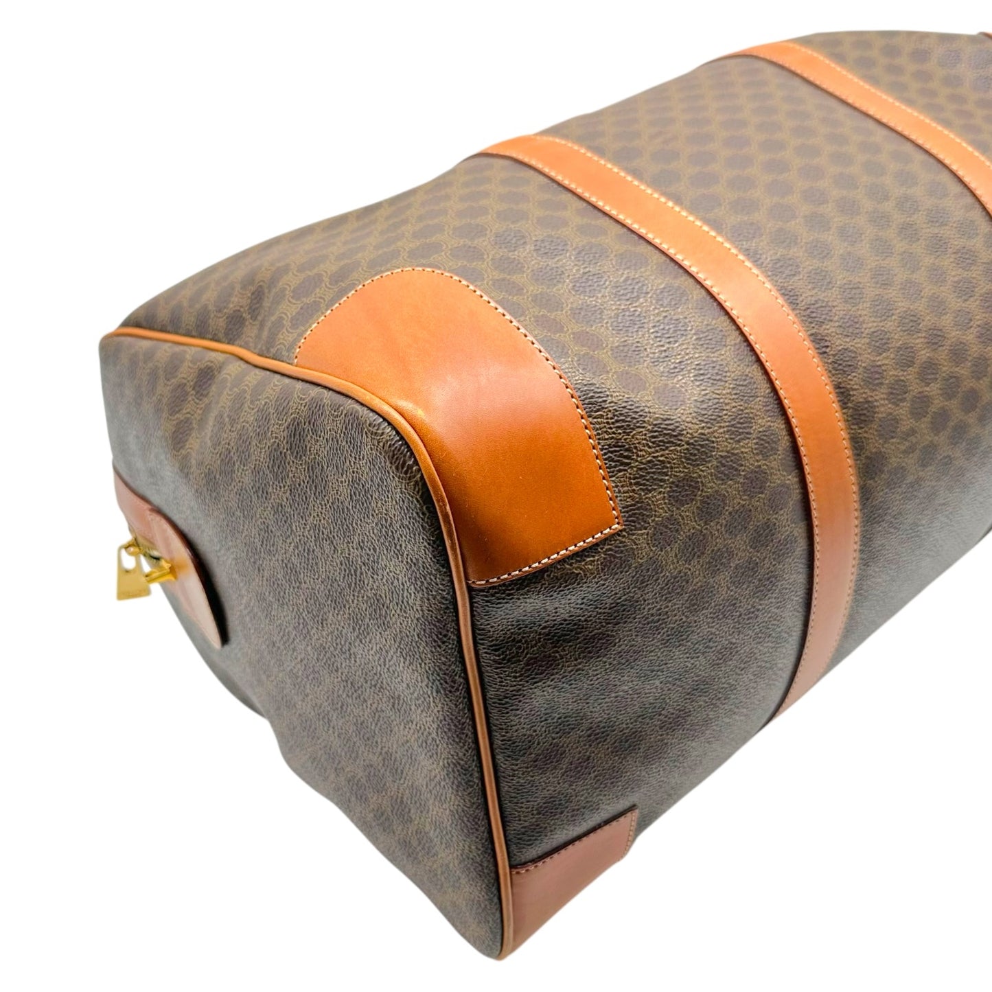 Celine Brown Triomphe Monogram Small Duffle Bag