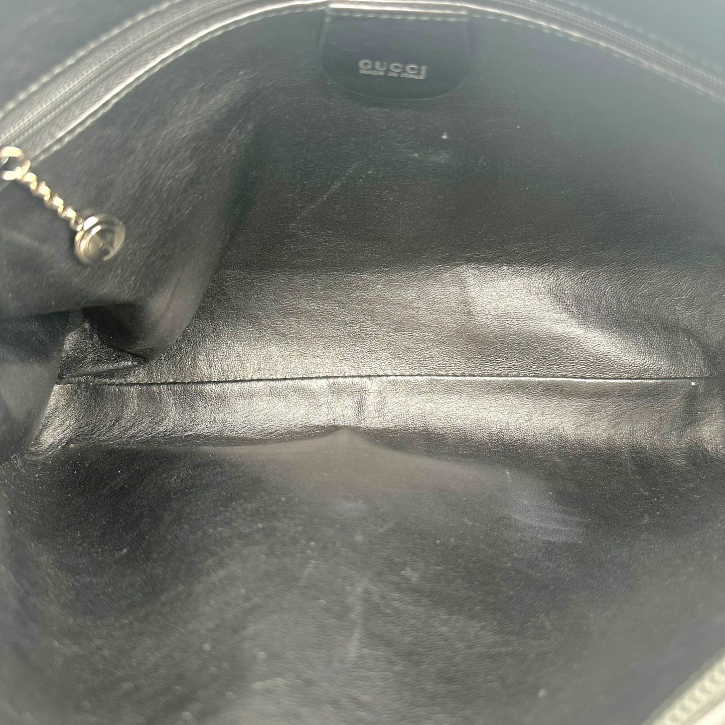 Gucci Shoulder Bag Black Ponyhair Rectangle Design