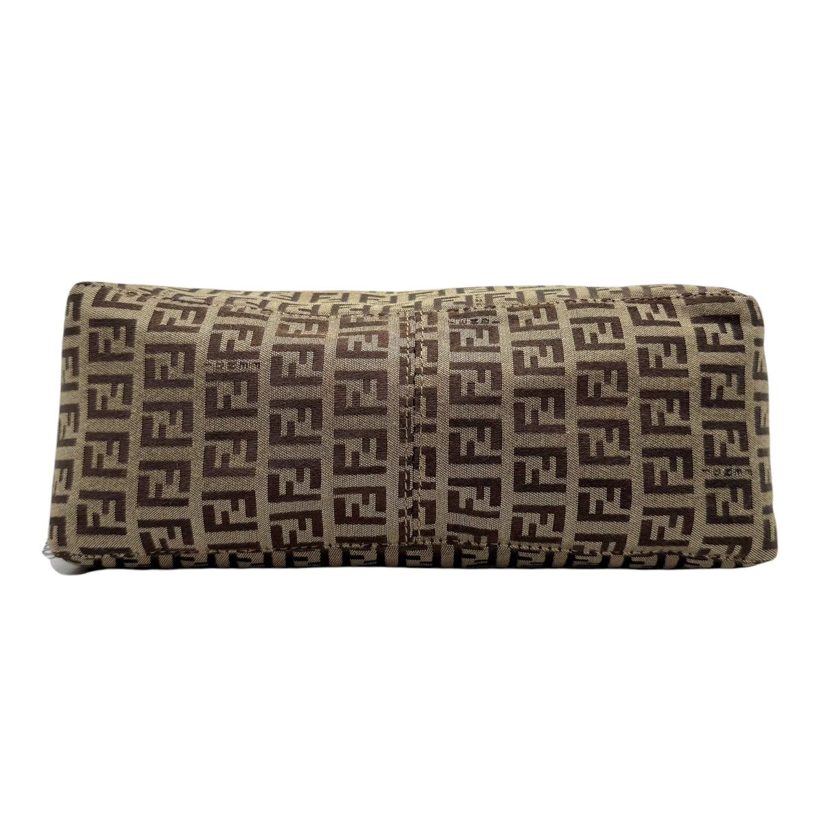 Fendi Shoulder Bag Light Brown Zucchino Monogram Fabric