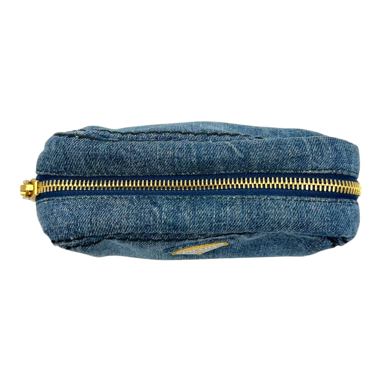 Prada Denim Mini Cosmetic Bag
