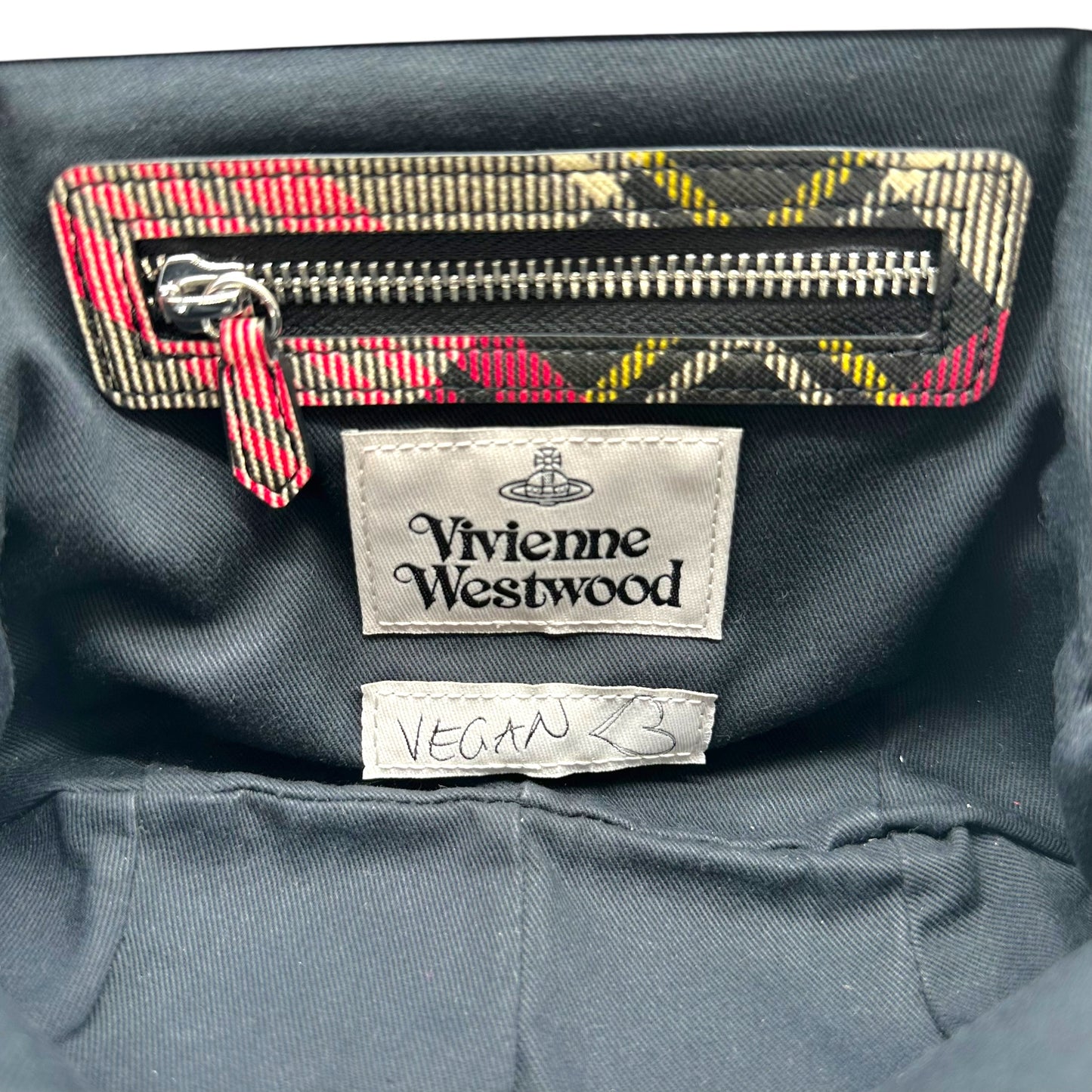 Vivienne Westwood Pink Tartan Top Handle 2-Way Mini Bag