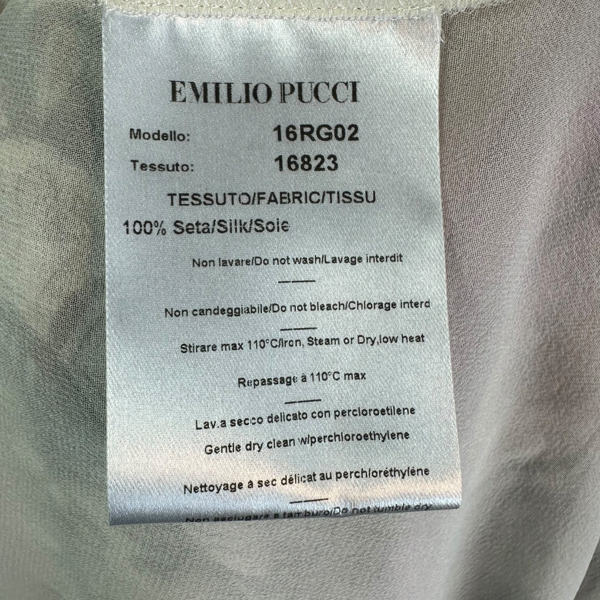 Emilio Pucci Silk Maxi Kaftan Gown Ivory Pink Black