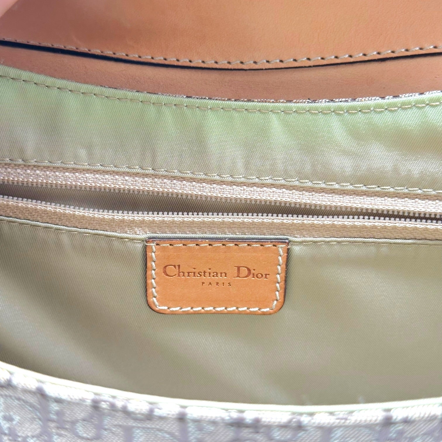 Christian Dior Trotter Monogram Tan Columbus Bag