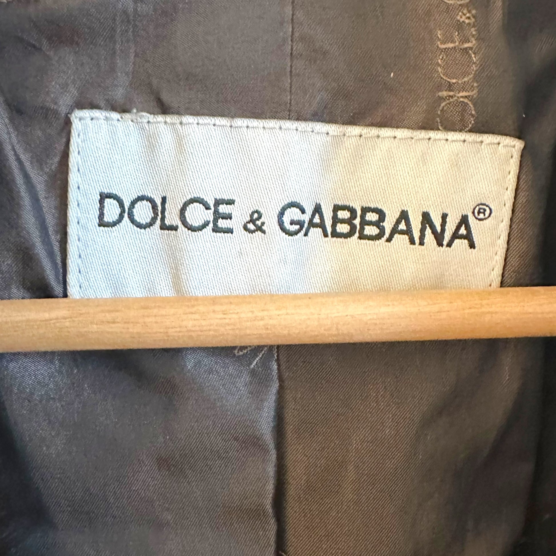 Dolce & Gabbana Brown Mink Rabbit Fur Coat