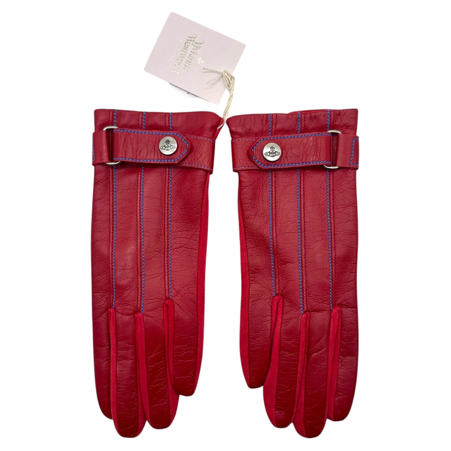 Vivienne Westeood Red Leather Gloves NEW