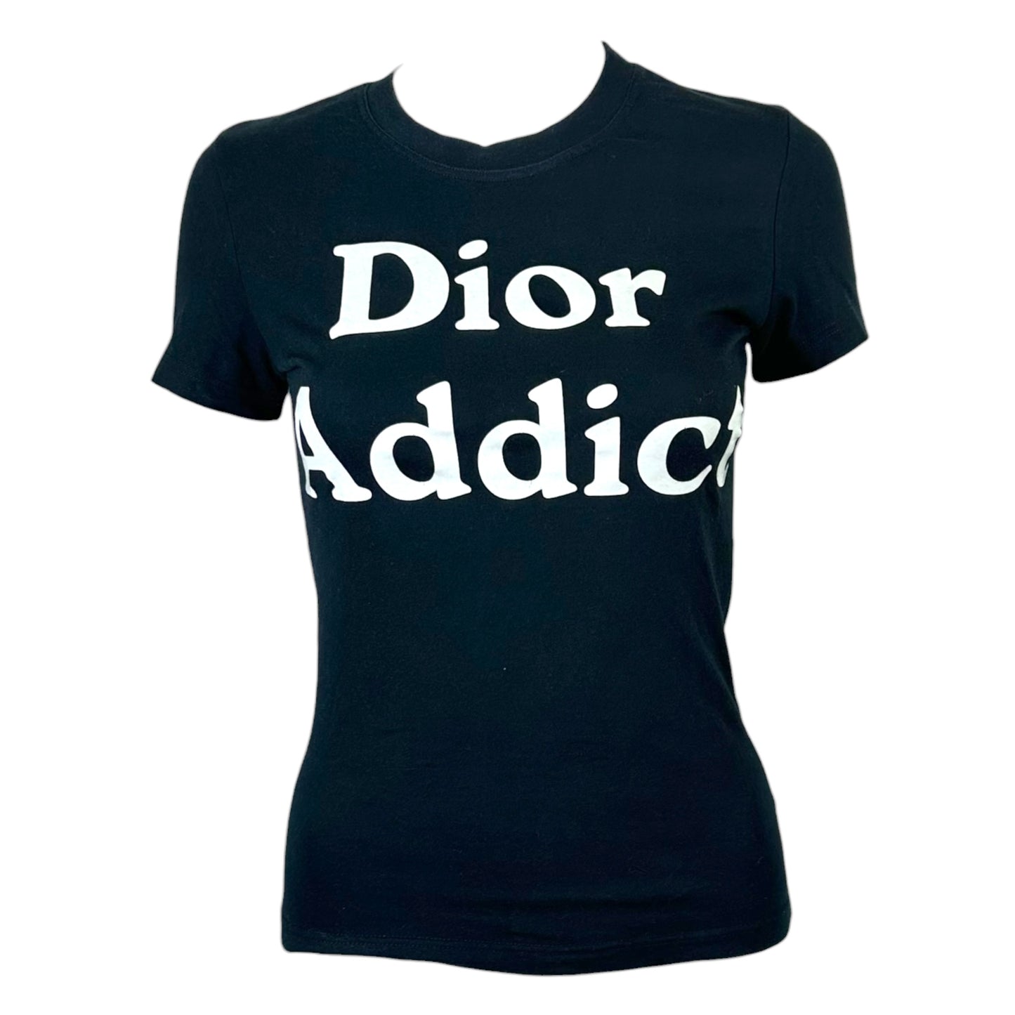 Christian Dior S/S 2003 Black & White Dior Addict T-Shirt