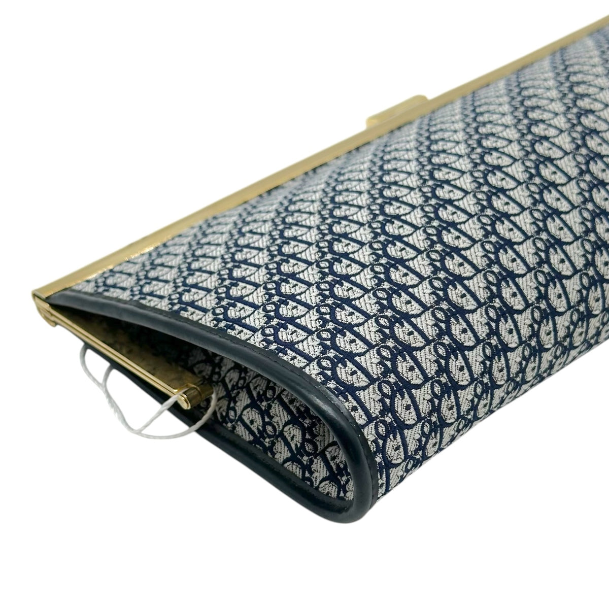 Christian Dior Navy Blue Trotter Monogram Clutch Bag