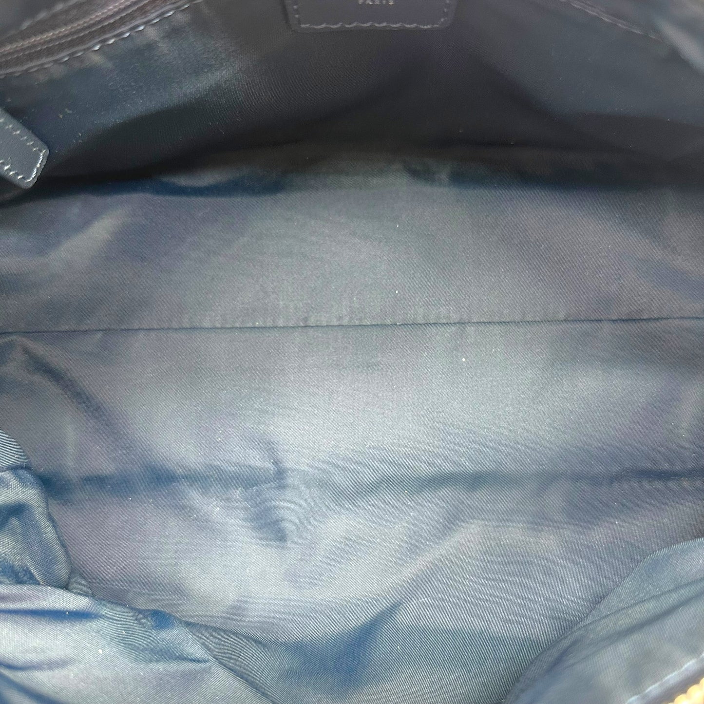 Christian Dior Navy Blue Trotter Monogram Logo Hardware Shoulder Bag