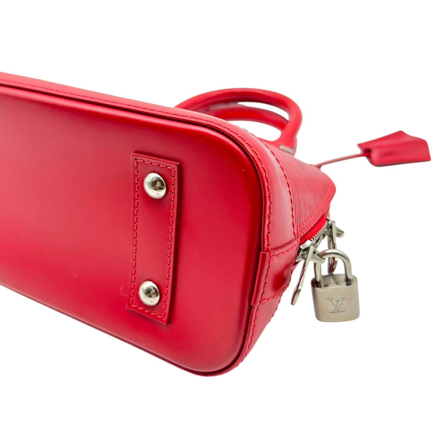 Louis Vuitton Red Epi Leather Alma BB Bag