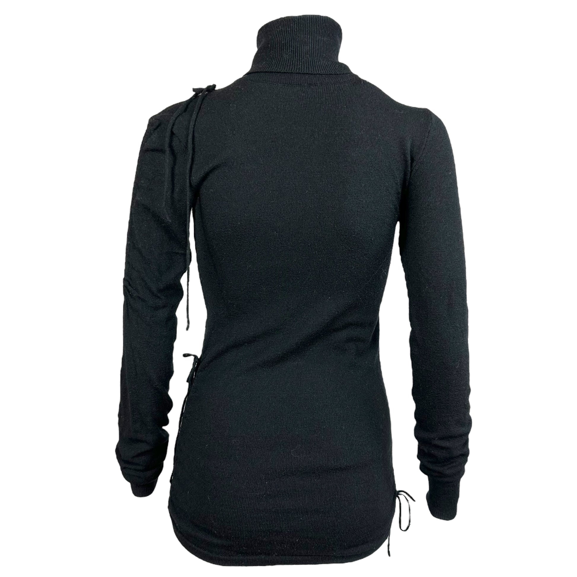 Dolce & Gabbana Black Bow Embellished Turtleneck Sweater - Outfit Repeater