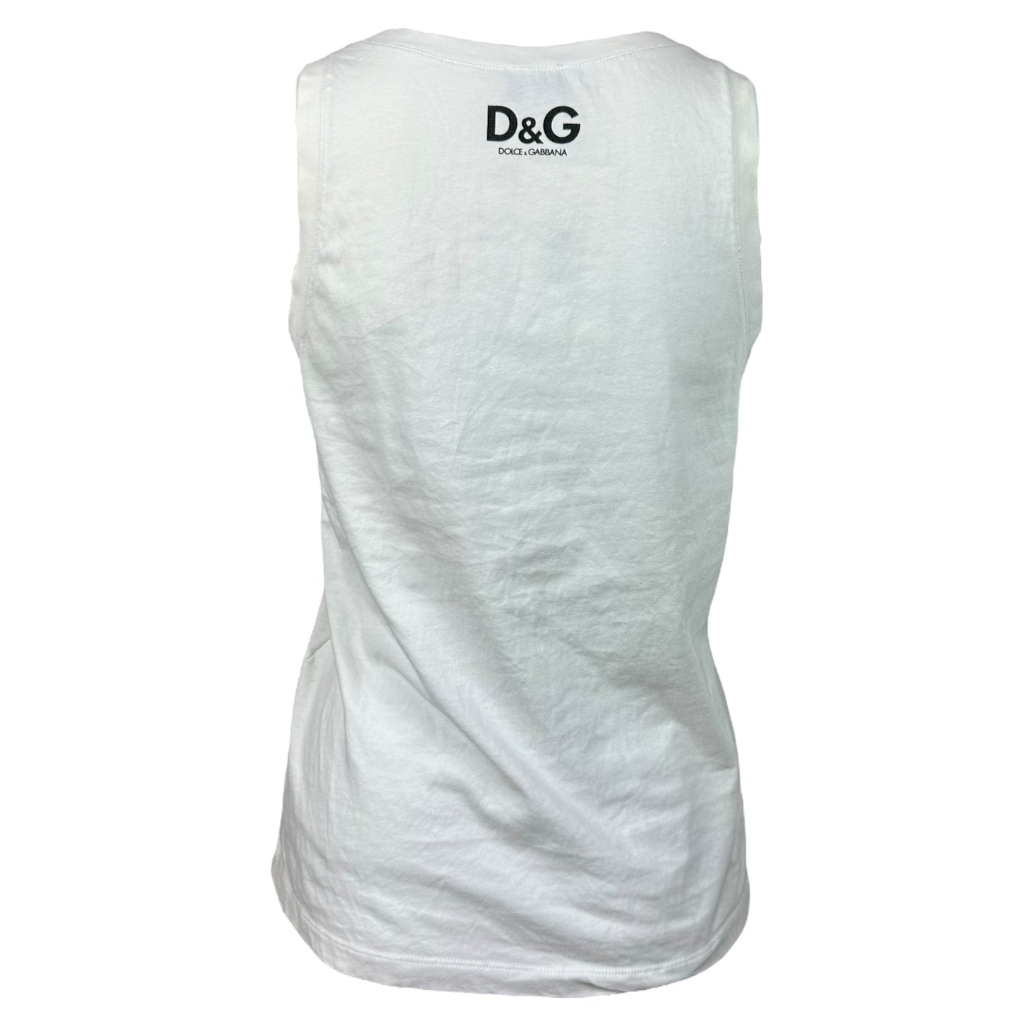 D&G Dolce & Gabbana Yamaha Motorcycle Graphic Tank