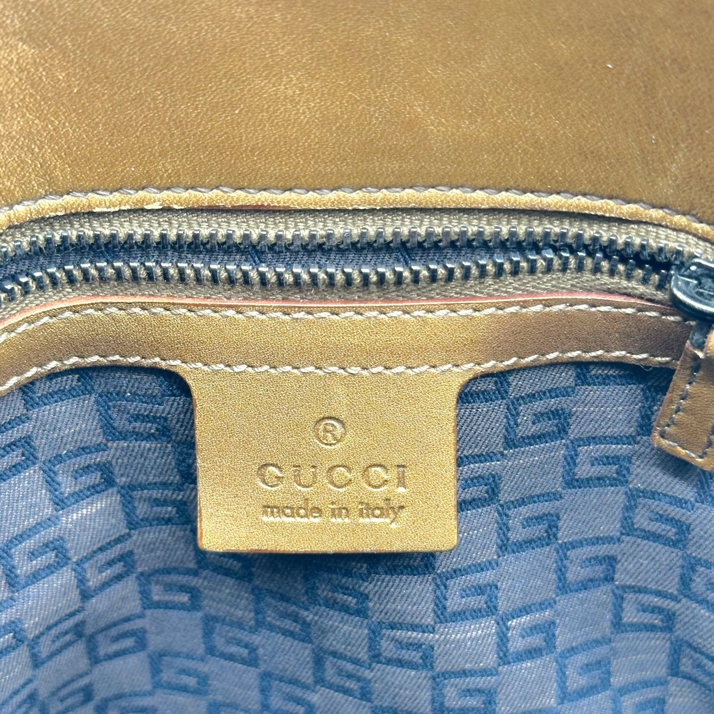 Gucci by Tom Ford Brown Ombré Leather Shoulder Bag