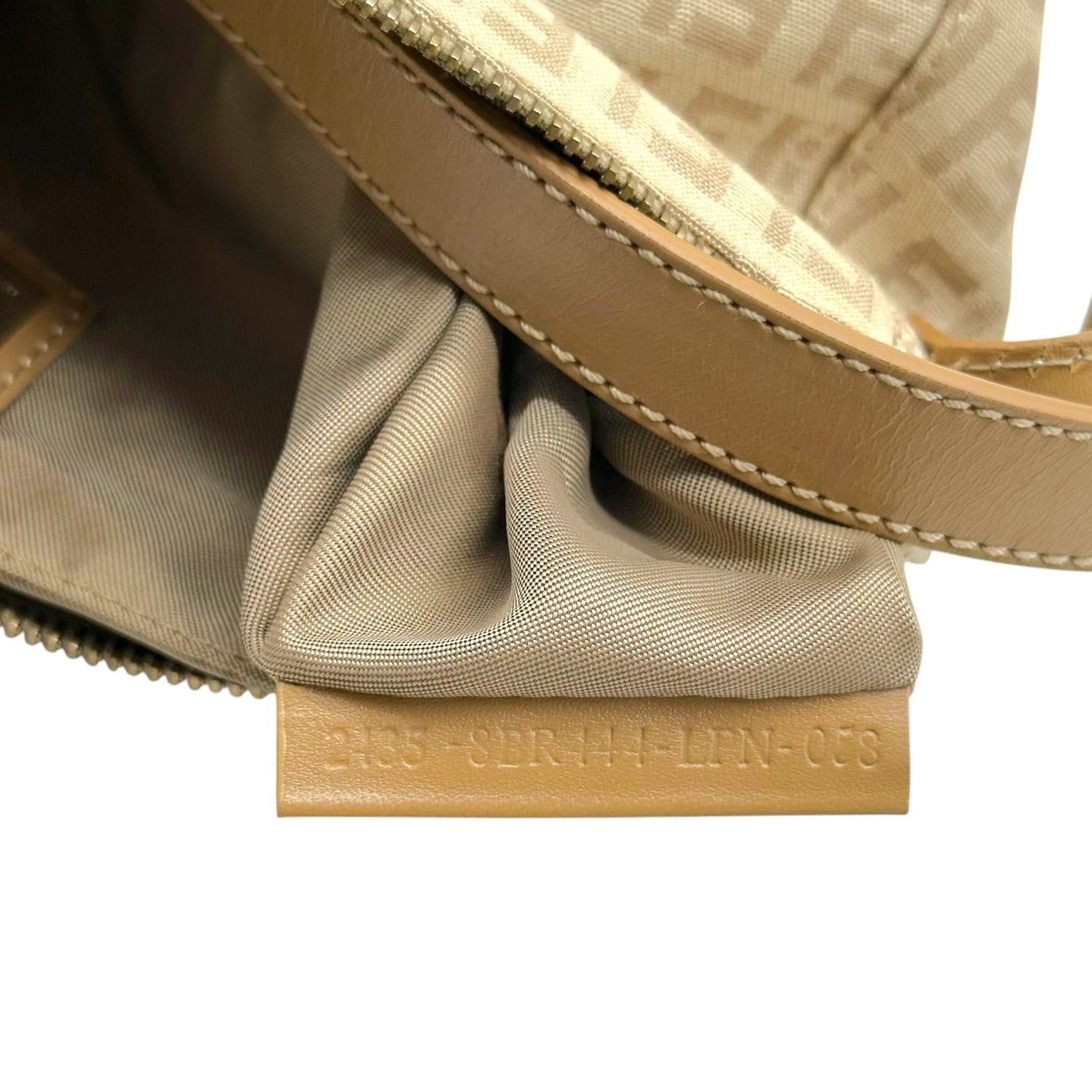 Fendi Shoulder Pochette Bag Beige Zucchino Monogram