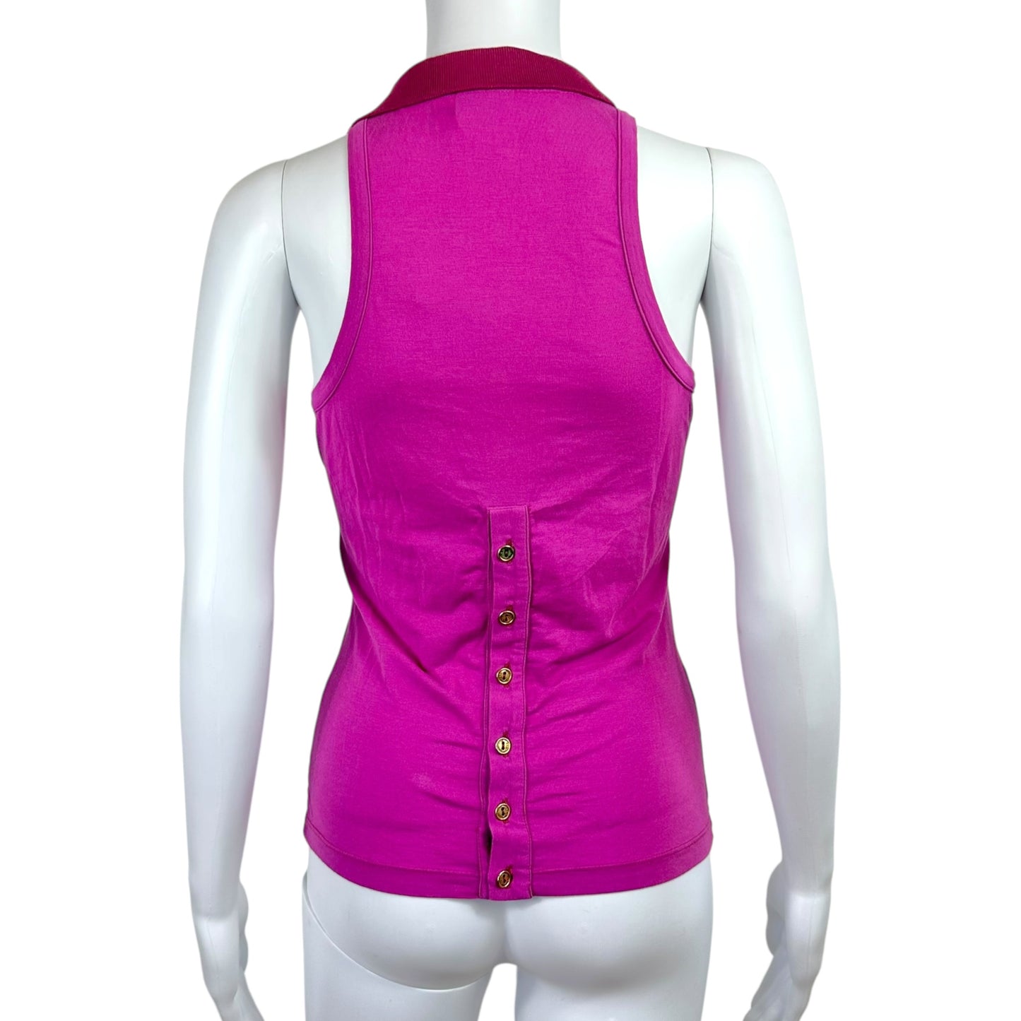 D&G Dolce & Gabbana Purple & Gold Word Tank