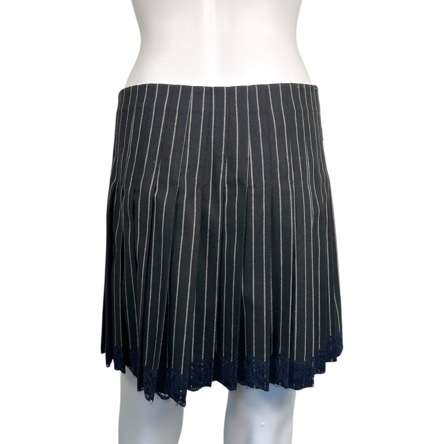 Galliano 'School Uniform' Black Pinstriped Blazer & Mini Skirt Set