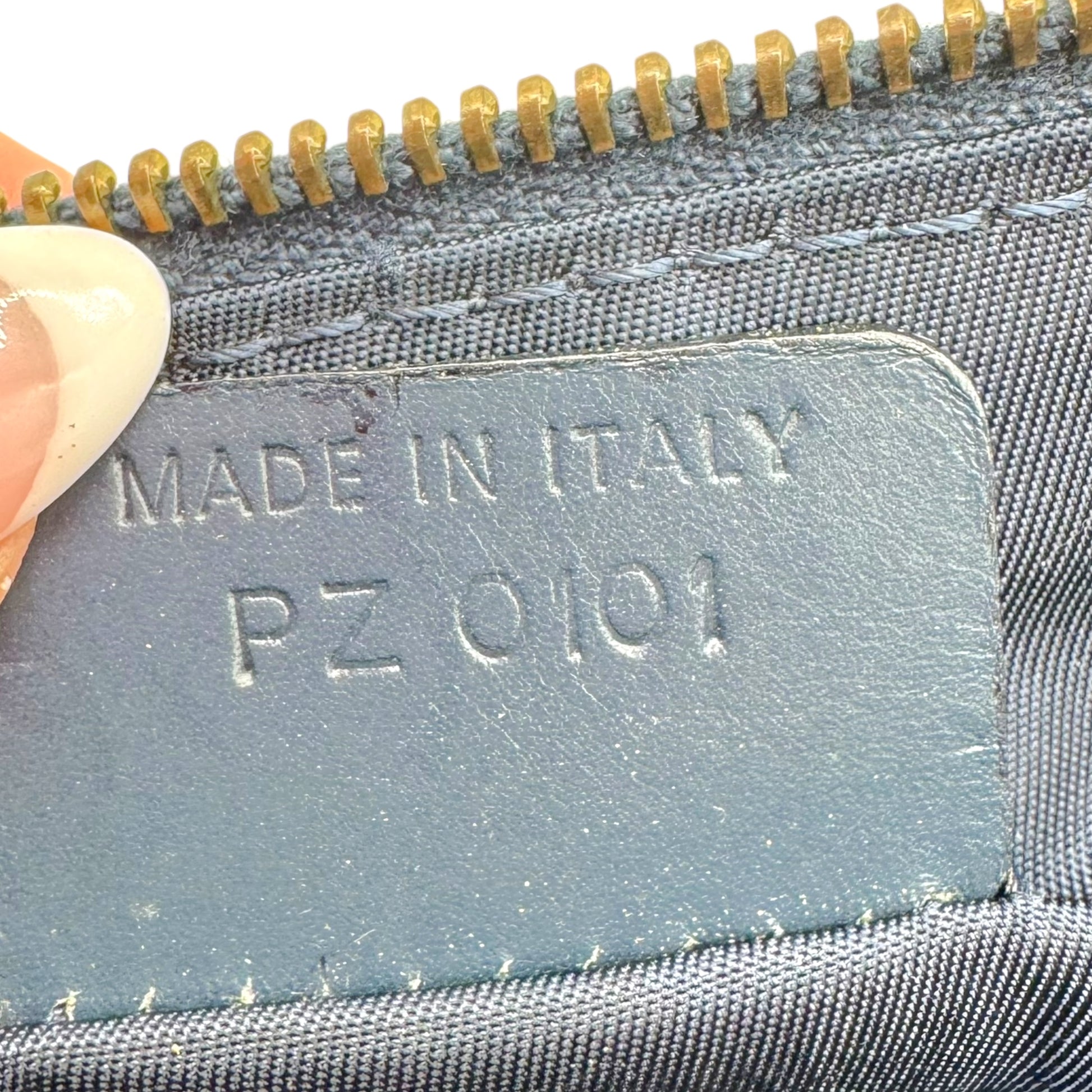 Christian Dior Navy Blue Trotter Monogram Mini Saddle Bag - Outfit Repeater