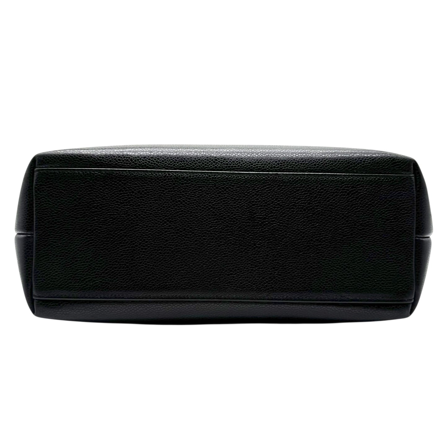 Chanel Black Caviar Leather Big CC Logo Tote Bag 1991-1994 - Outfit Repeater