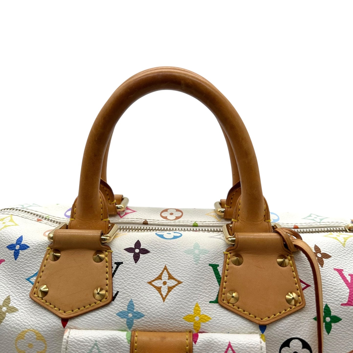Louis Vuitton White Murakami Multicolor Speedy 30