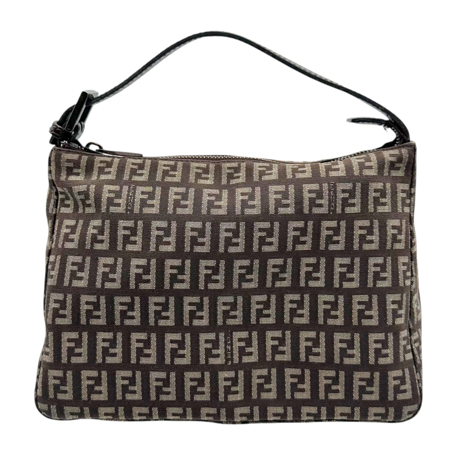 Fendi Pochette Mini Bag Brown Tan Zucchino Monogram