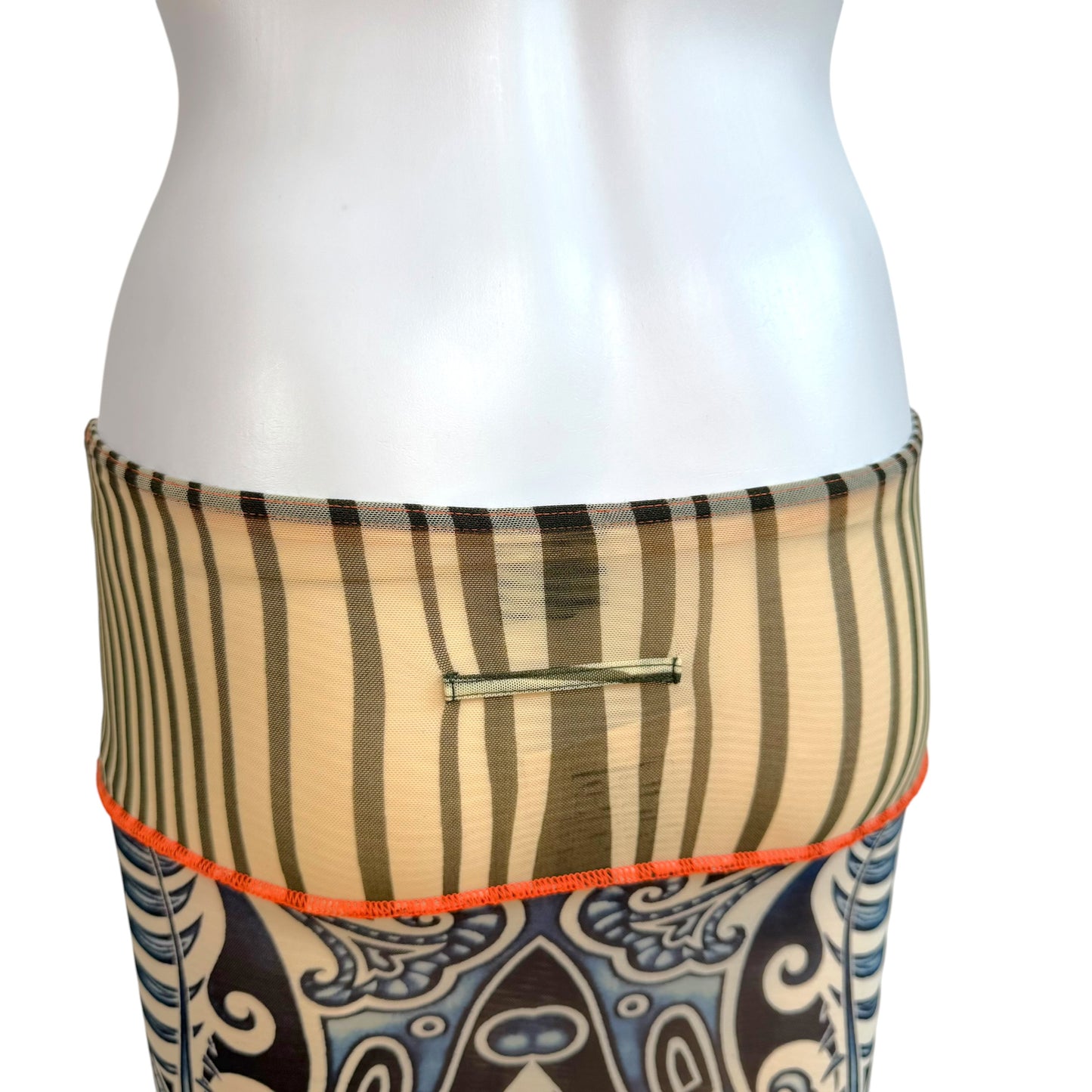 Jean Paul Gaultier Multicolor Multi-Print Patchwork Maxi Skirt