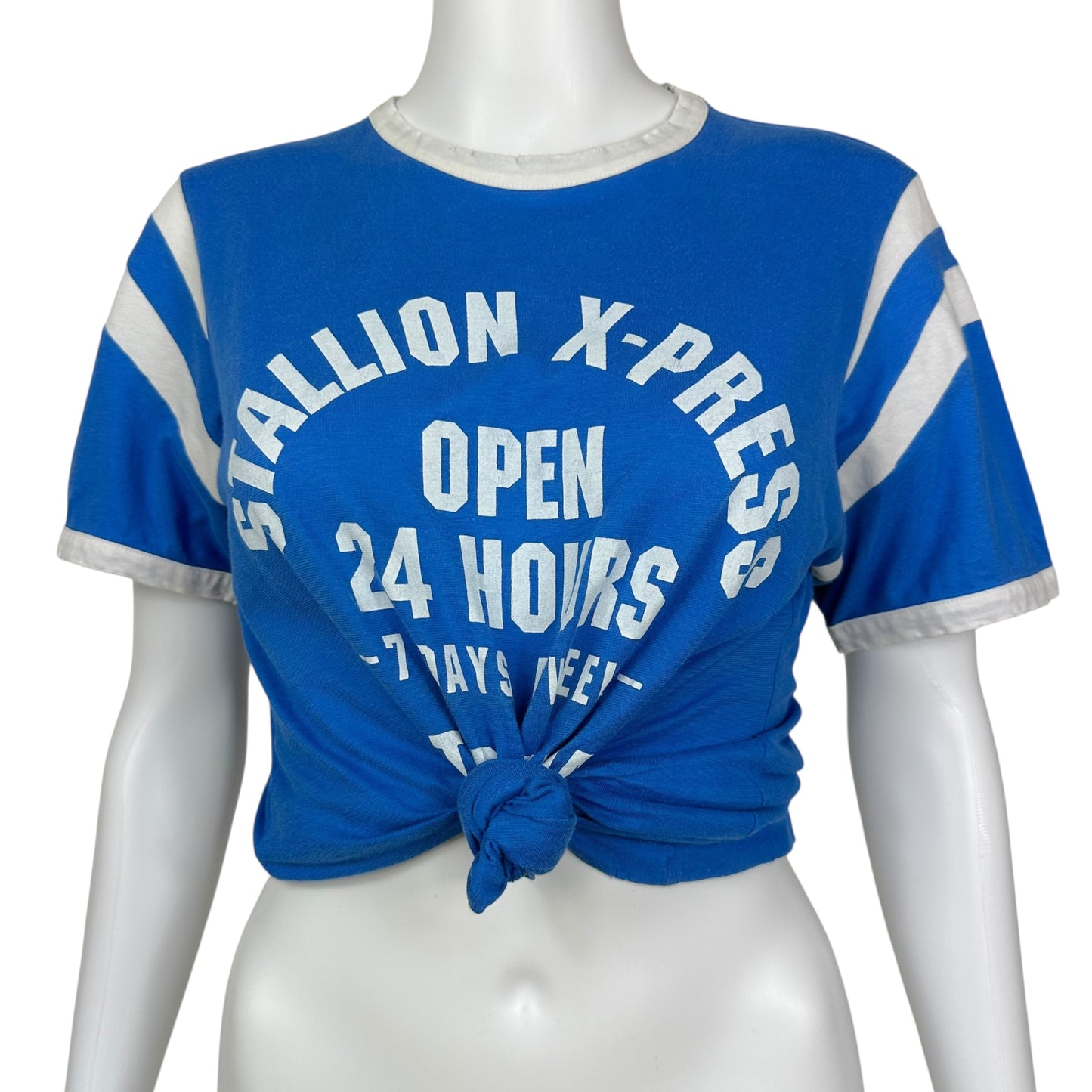 D&G Dolce & Gabbana Blue Stallion X-Press Graphic T-Shirt - Outfit Repeater