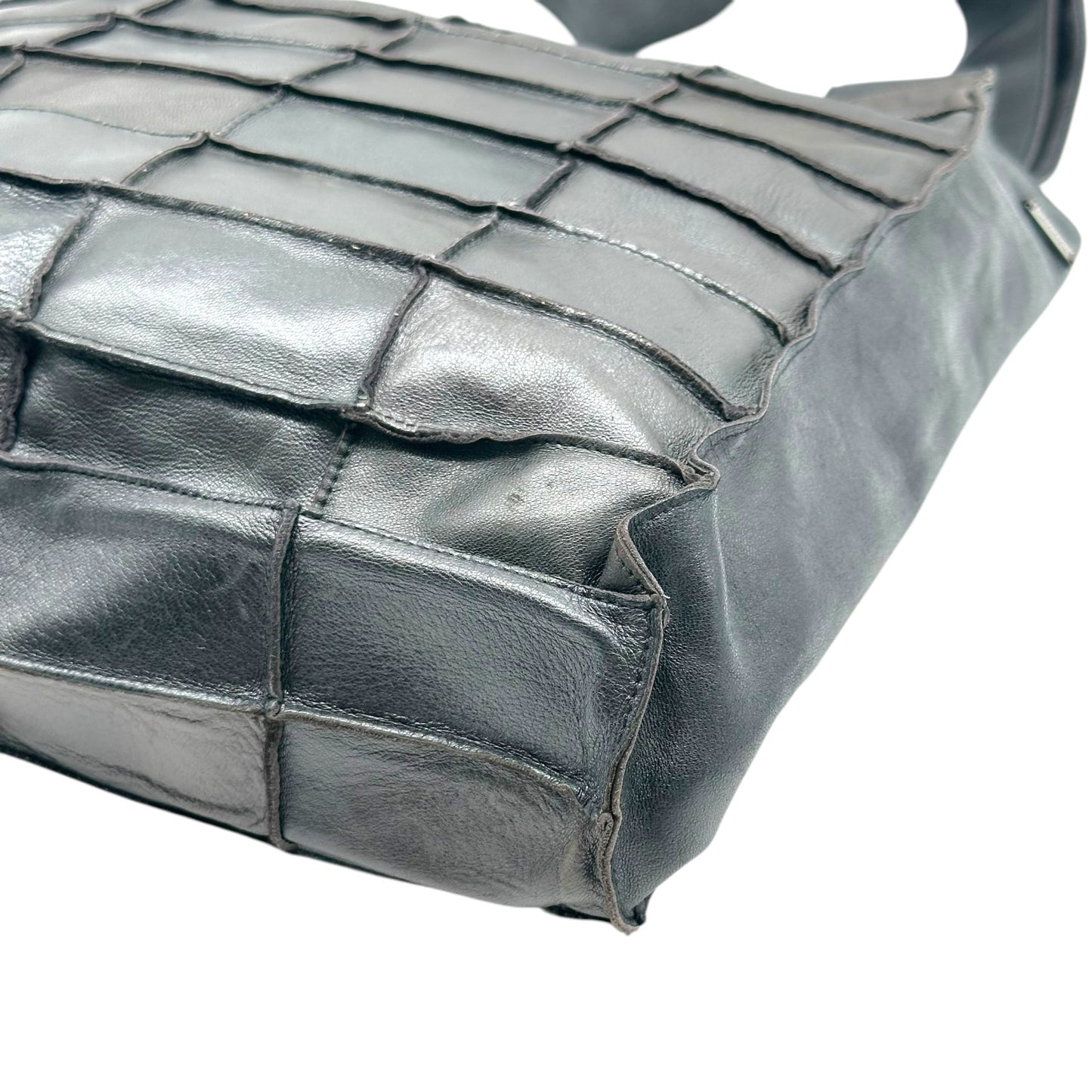 Chanel Black Patchwork Lambskin Leather Tote Bag 1997-99