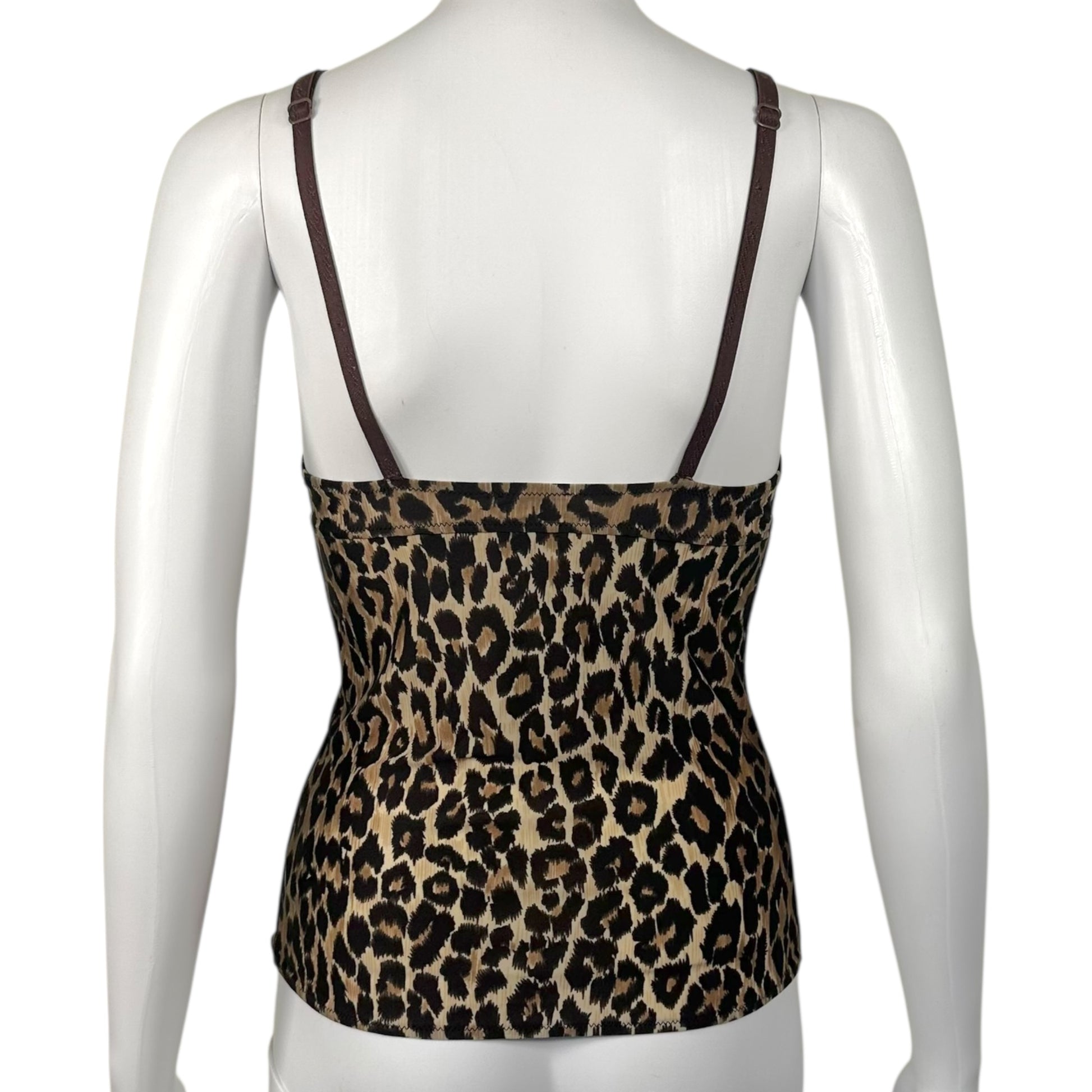 D&G Dolce & Gabbana Leopard Print Bustier Top - Outfit Repeater