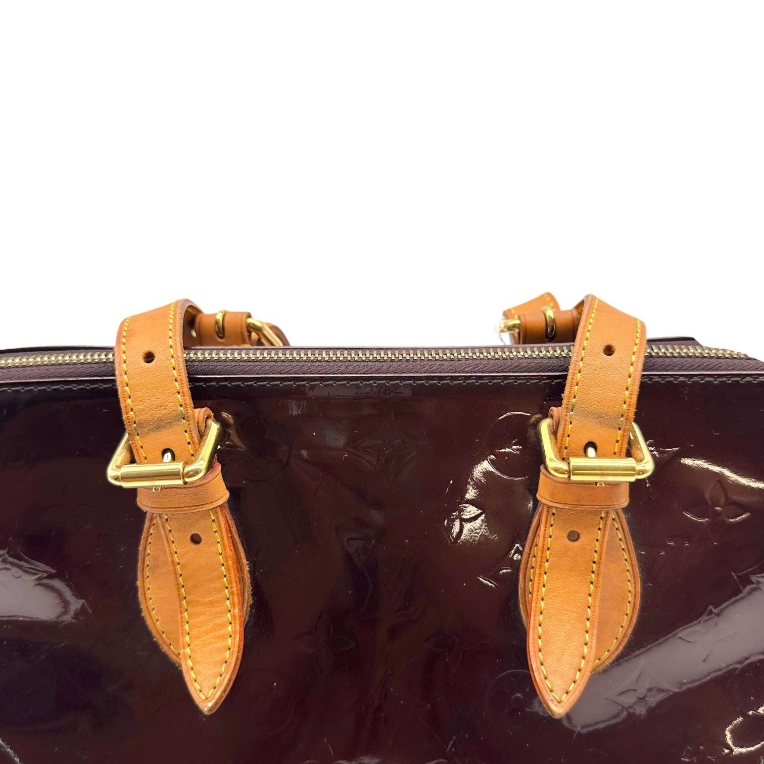 Louis Vuitton Burgundy Vernis East-West Bag