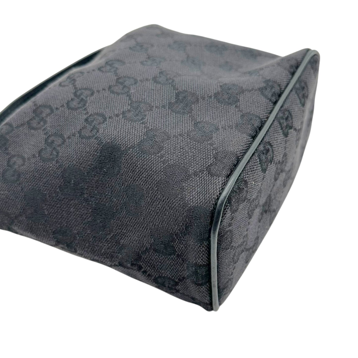 Gucci Black Monogram Canvas Pochette Bag