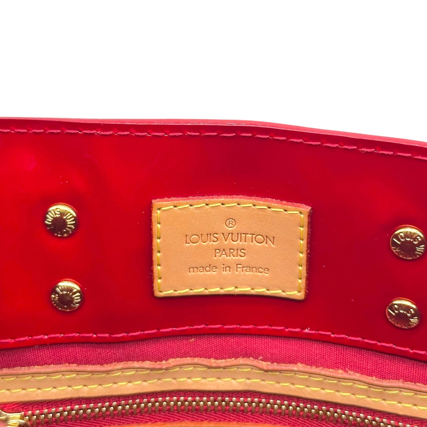 Louis Vuitton Red Vernis Mini Tote Bag