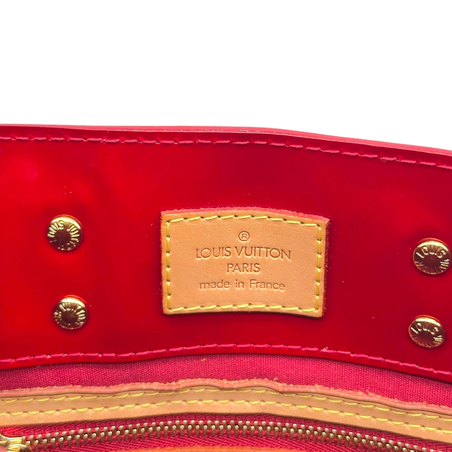 Louis Vuitton Red Vernis Mini Tote Bag
