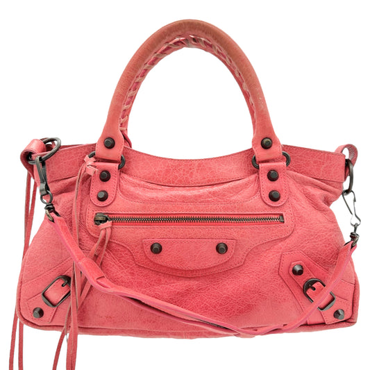 Balenciaga Pink Leather First City Bag - Outfit Repeater