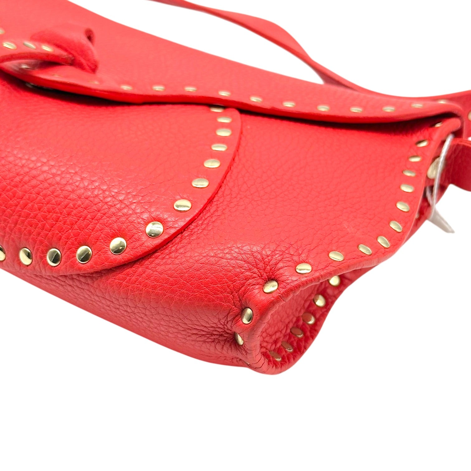 Celine Blood Orange Studded Shoulder Bag