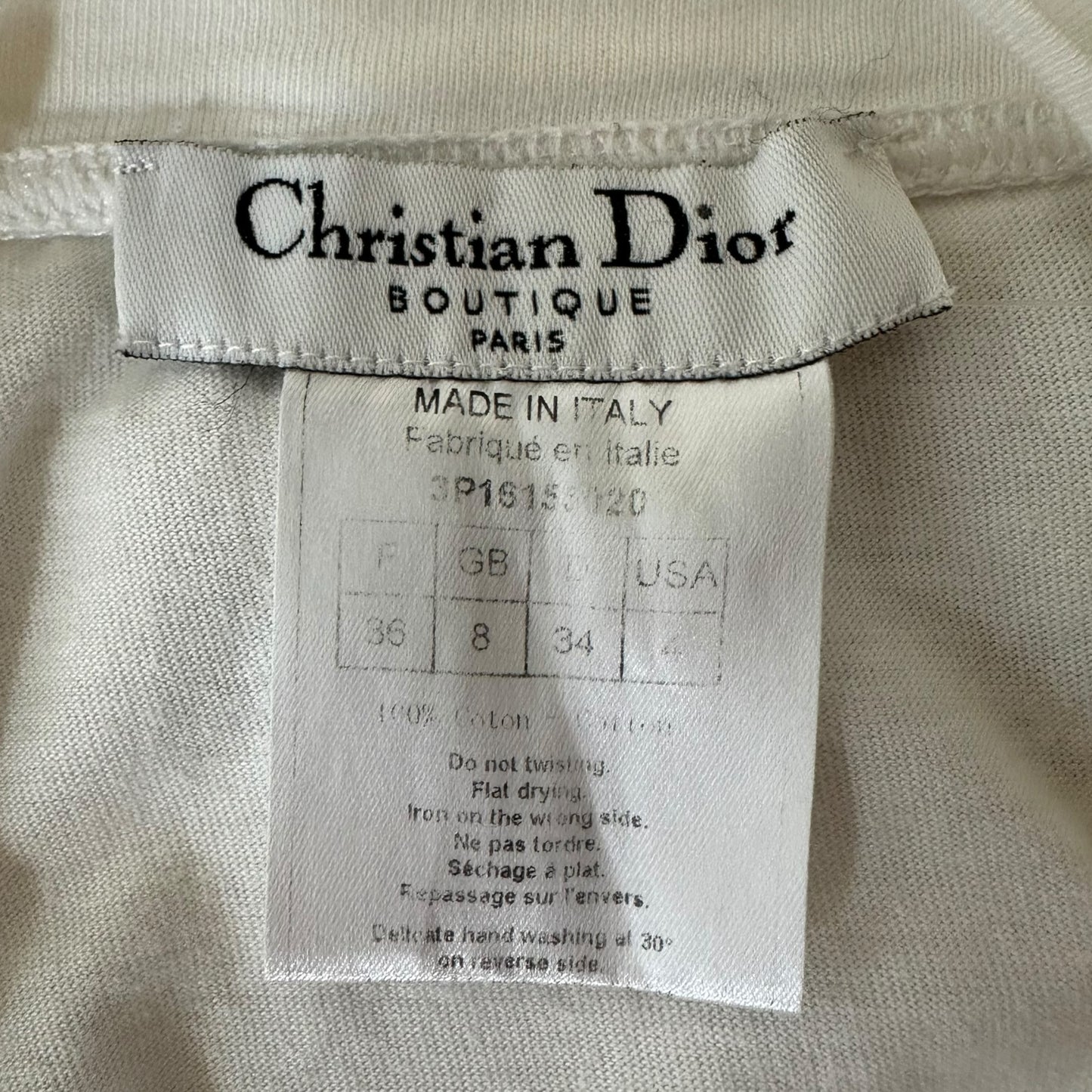 Christian Dior S/S 2003 Embroidered Suede J'Adore Dior T-Shirt - Outfit Repeater