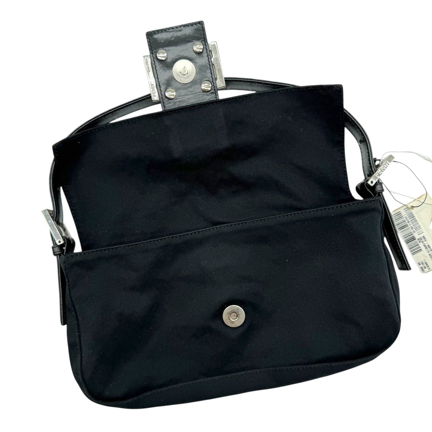 Fendi Black Neoprene Baguette Bag NEW