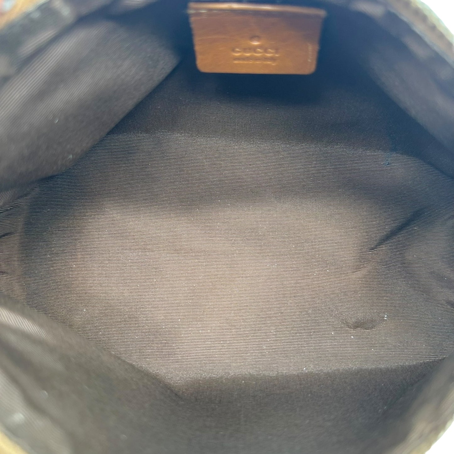 Gucci Mini Bag Tan Monogram Leather Strap