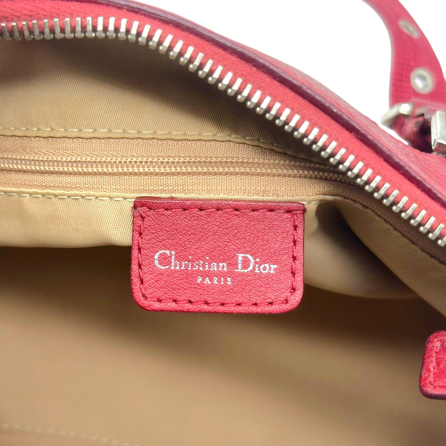 Christian Dior Burgundy & Tan Trotter Monogram Street Chic Small Bowler Bag