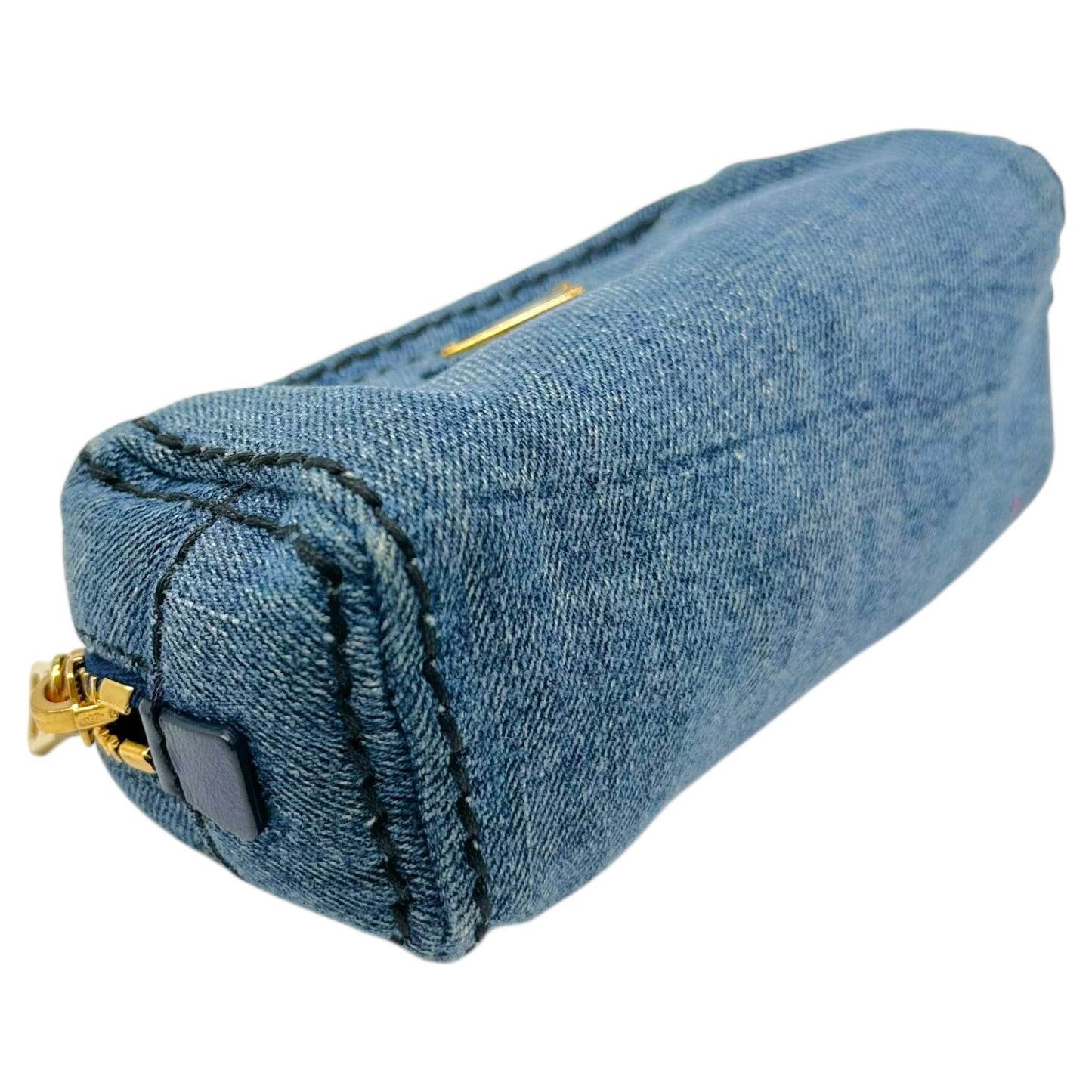 Prada Denim Mini Cosmetic Bag