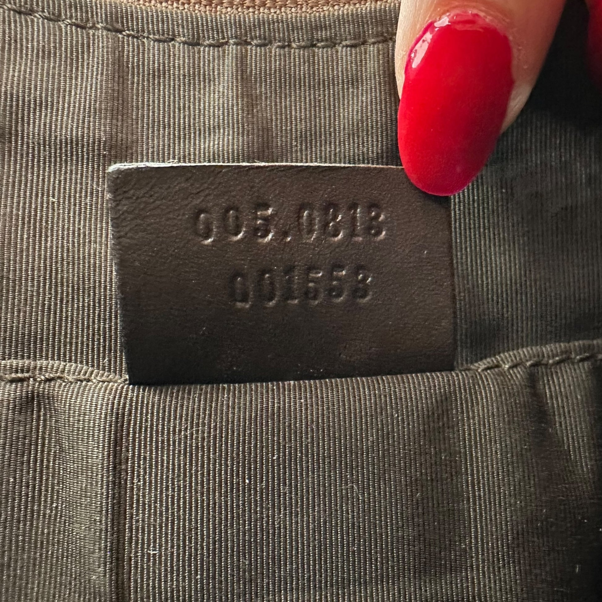 Gucci Brown Monogram Crescent Pochette Bag - Outfit Repeater