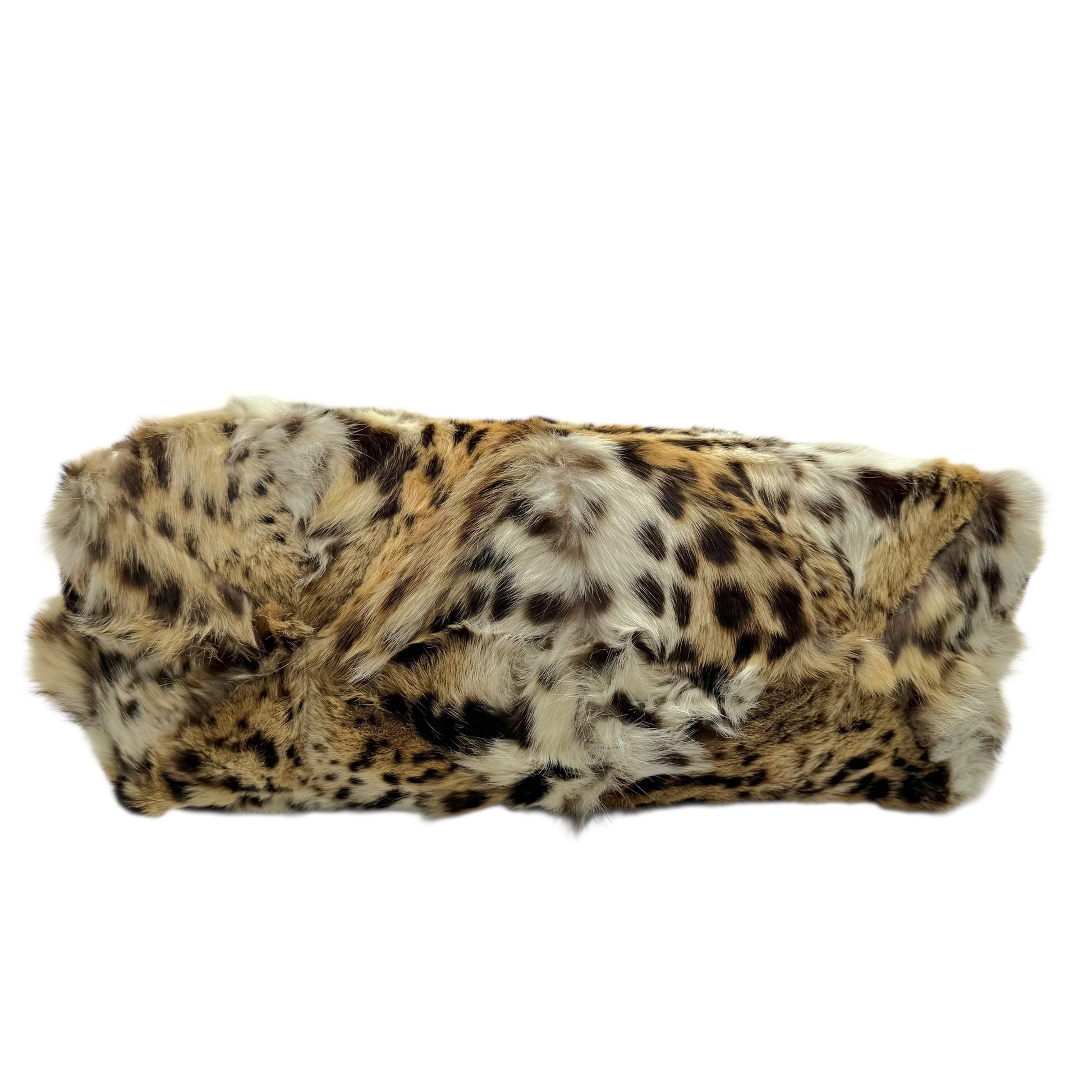 Fendi 'Lynx & Leopard' Patchwork Rabbit Fur Tote Bag - Outfit Repeater