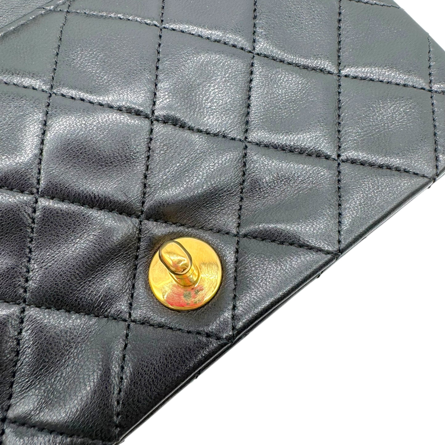 Chanel Black Matelasse Lambskin Small Crossbody Bag